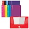 Better Office Products 4 Pocket Glossy Laminated Paper Folders Portfolio, 3 Hole Punched, Asst'd Primary Colors, 12PK 80297 - alternate 1
